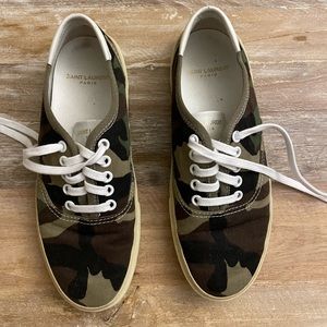 Saint Laurent camo sneakers